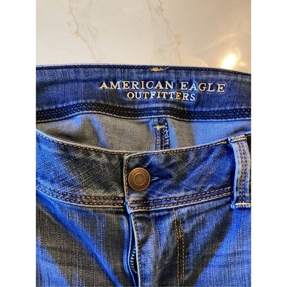 American Eagle Stretch Kick Boot Jeans Sz 14 - Picture 2 of 7